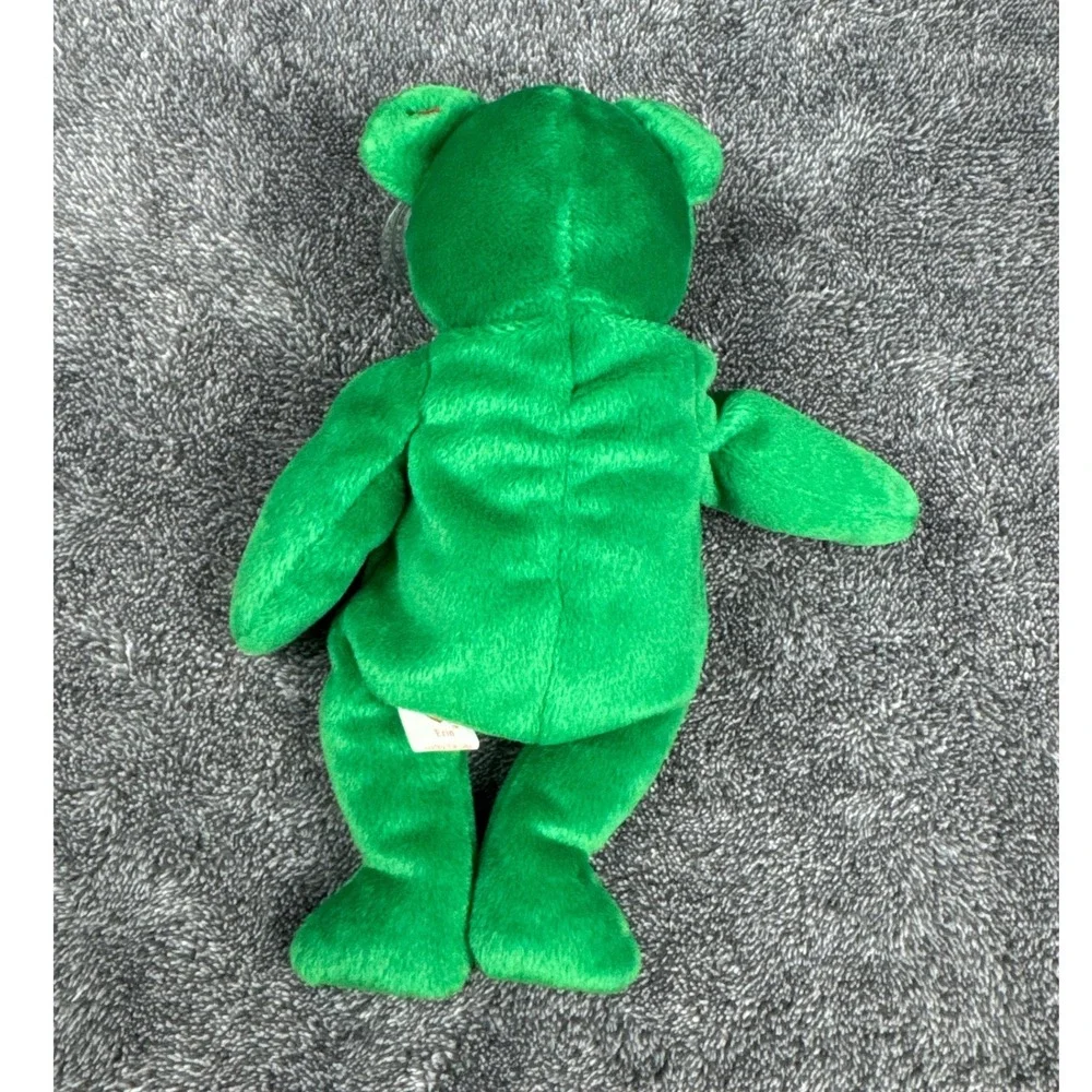 Ty Beanie Baby Erin Bear 1997 Green Shamrock Plush w Tag Vintage‎